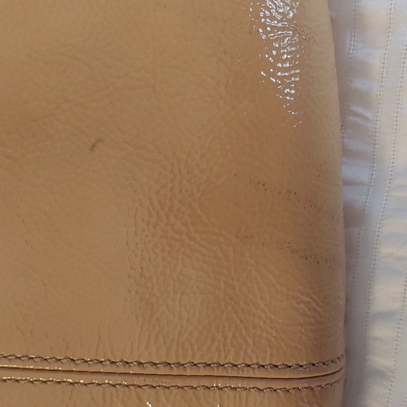 Tan Authentic Leather Coach Clutch with Wristlet - Picture 14 of 16
